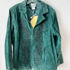 Nolan Miller Green Suede Women's Jacket